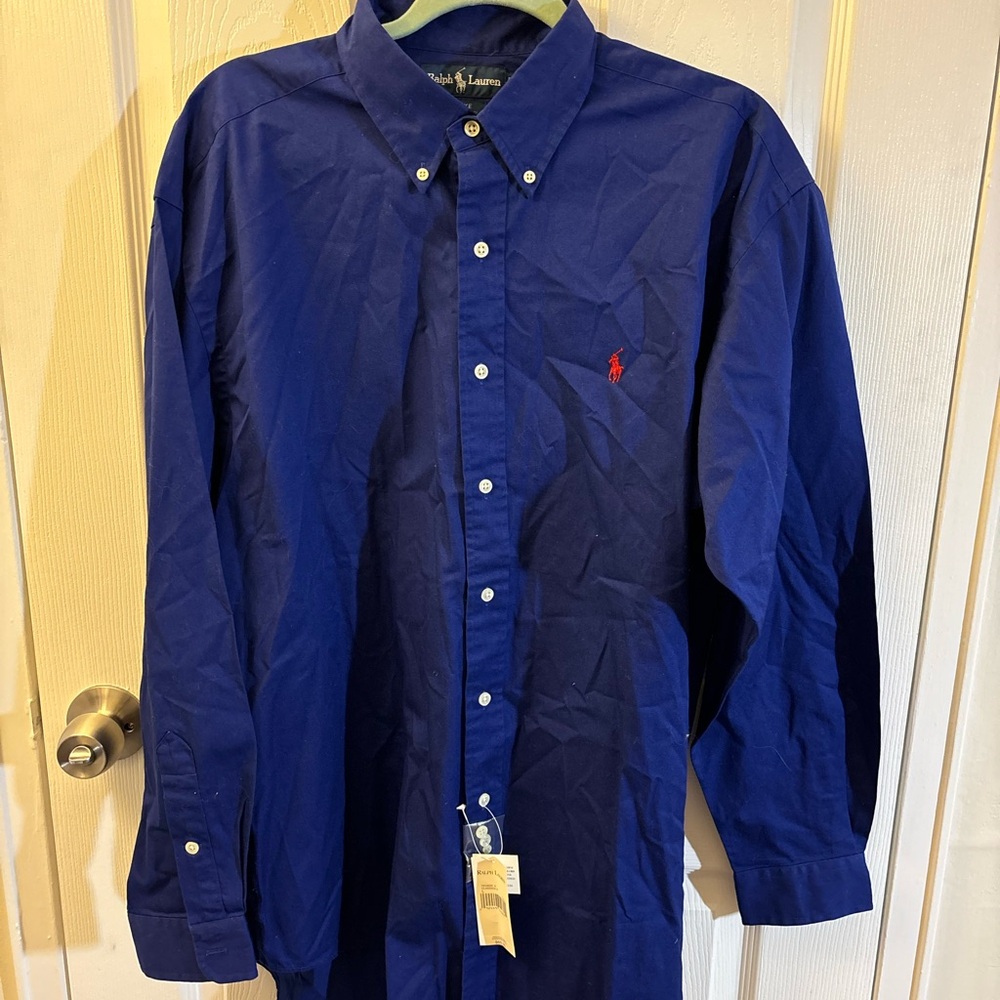 Ralph Lauren Men's Blue Shirt long Sleeve